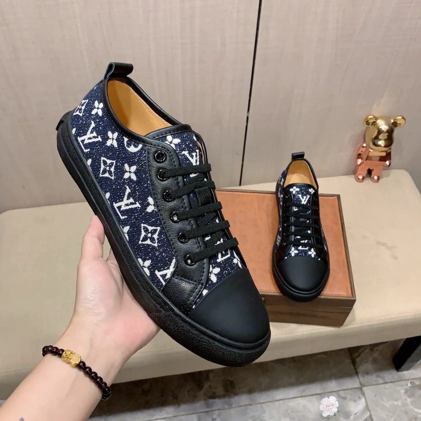 Men's Men's Shoes 💰400💰💰🎩🎩[Lightning][Lightning] "Lv*" Latest•hot style casual shoes, top brand [Seduce] luxury~purchase, top~quality. [Strong] The upper is made of imported breathable fabric with cowhide material ➕ breathable sheepskin feet (•) and fine workmanship. Original stylish and stylish soft rubber wear-resistant and non-slip outsole, light and comfortable on the feet, the real thing looks better when photographed, 0128: code: 38-44, 2️⃣ colors selected